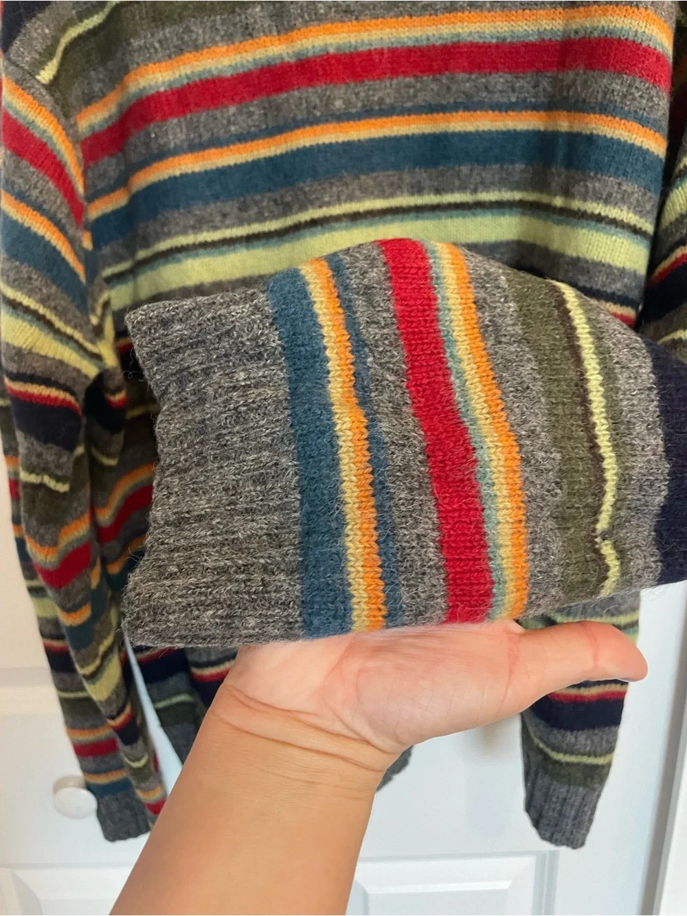 J Crew Striped Wool Sweater